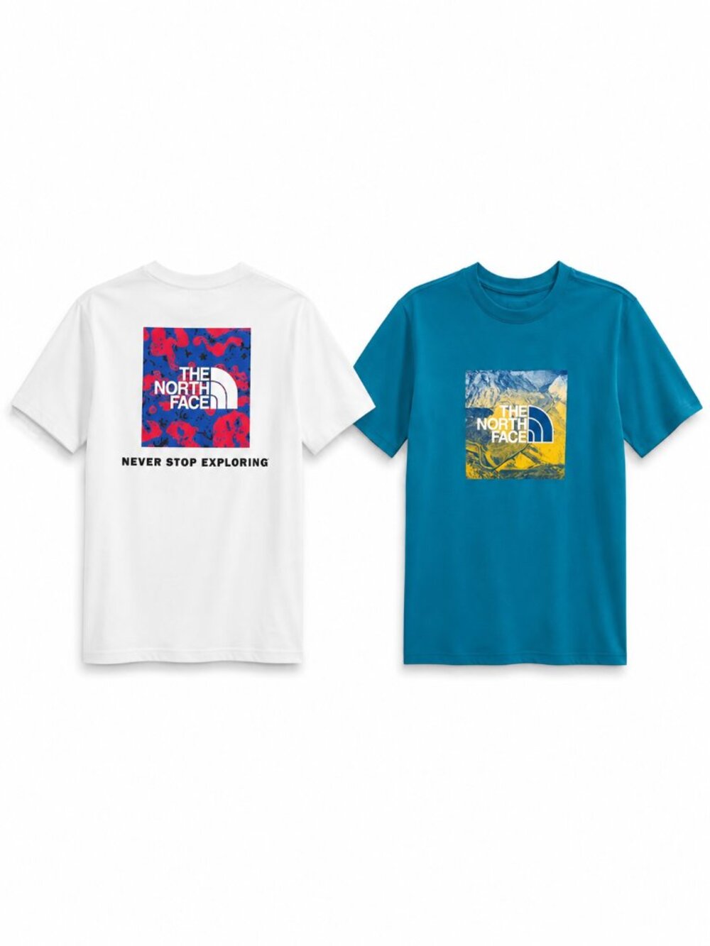 The North Face | Two Short Sleeve Graphic T-shirts - Small (7-8) - NWT